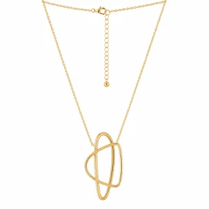 Geometric Lines Pendant Necklace