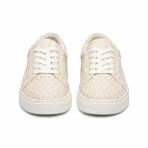 Retro Canvas Low-Top Sneakers with Oblique Print