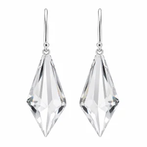 Geometric Cut Crystal Pendant Earrings