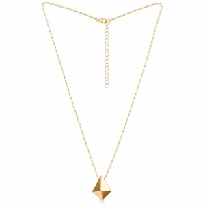 Geometric Luster Pendant Necklace