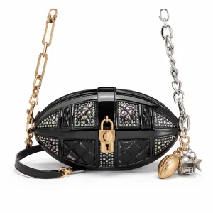 Crystal Football Mini Chain Bag