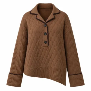 Quilted Lounge Knit Top