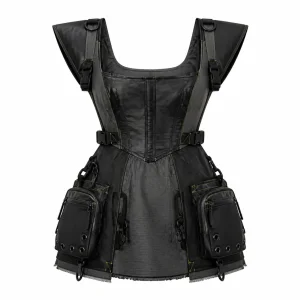 Deconstructed Tech Cargo Mini Dress