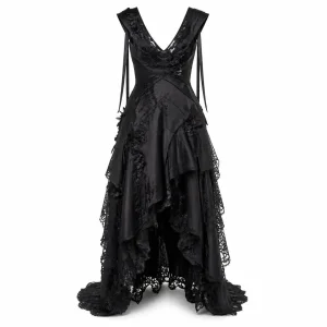 Layered Cascade Lace Dress