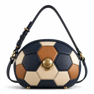 Football-Inspired Luxe Shoulder Bag